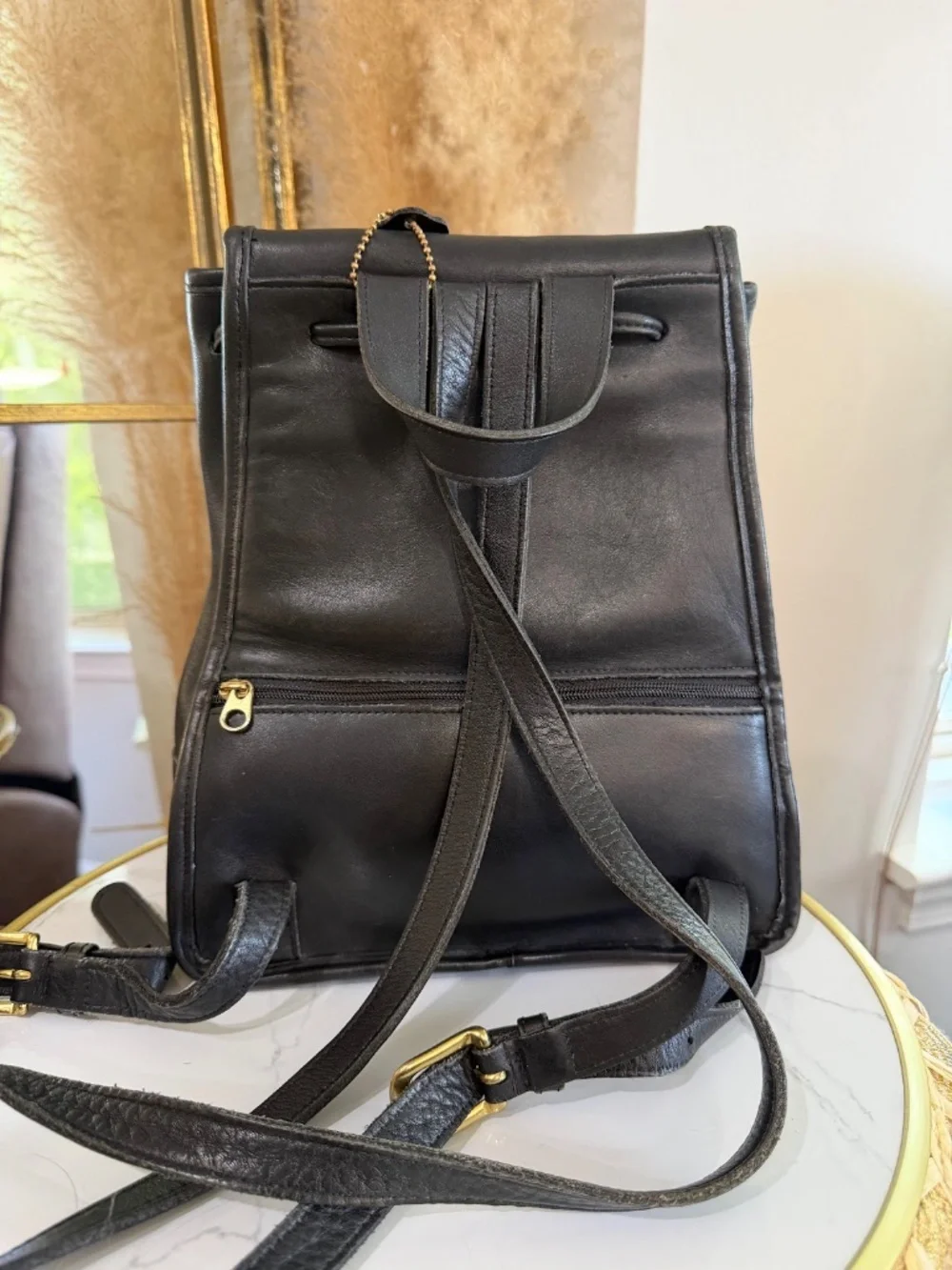 Coach 9791 Black LeatherLarge Daypack Backpack Vintage Bag Made In The USA